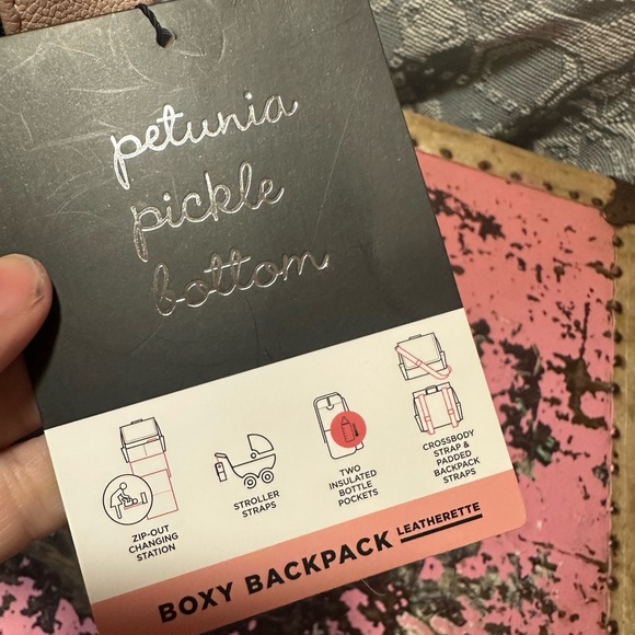 PETUNIA PICKLE BOTTOM Boxy Backpack Indigo/Blush - NWT - Picture 14 of 16